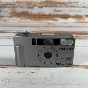 Pentax IQZoom 70XL 35mm Film Camera Silver – Auto Focus, Zoom Parts Only